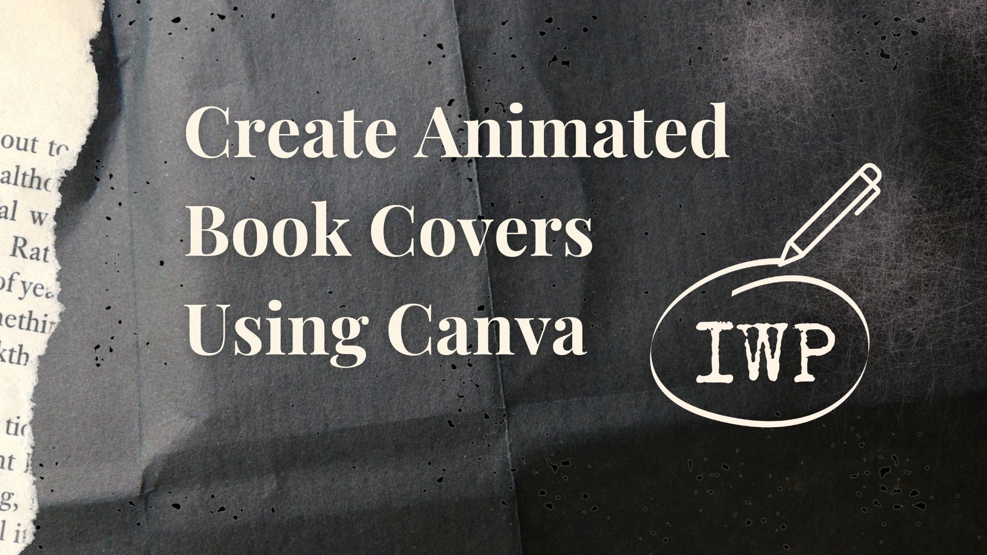 Create animated book covers using canva.